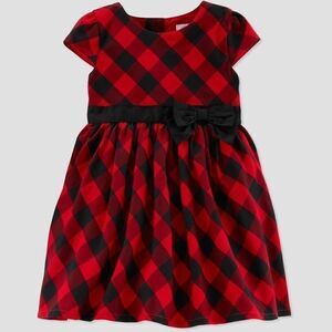 Toddler Buffalo Check Holiday Dress - Just One You
